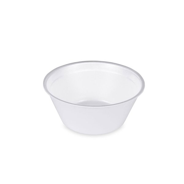 50 Stk. Thermobehälter Behälter rund weiß Ø 140 H 60 mm 500 ml aus XPS
